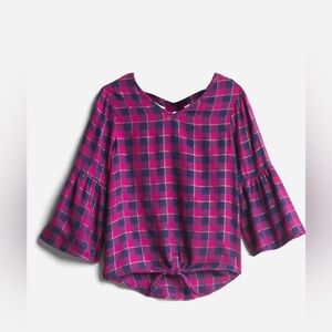 Moon & Stars Mady Tie Front Top